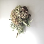 紫陽花とユーカリのスワッグa