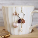 さくらラテ＊コーヒーピアス・イヤリング