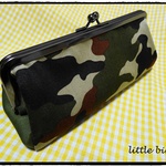 がま口ﾍﾟﾝｹｰｽ・ﾒｶﾞﾈｹｰｽ　＊Camouflage＊khaki