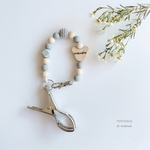 bear series【gray×beige】シューズクリップ