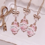 しゅがうさとキラキラいちごペンダント🐰