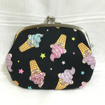 送料込み！親子がま口財布  ソフトクリーム