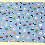  35cm✖️50cm ランチョンマット☆おにぎり🍙弁当 ブルー 【再販】