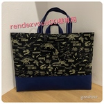 [rendezvous00様専用] 通園バック＊レッスンバック＊恐竜/黒