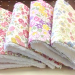 ◼︎138 今治タオル ミニハンカチ5P リバティ風花柄