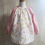 80～150size ラメ入り ゆめかわ ユニコーン 長袖スモック ハートポケット