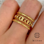 アレルギー対応　316L サージカルステンレス　ボヘミアン　ヴィンテージ　リング　指輪　サイズフリー　kiitos 022 