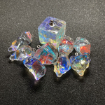  【JINガラス 気まぐれ試作室】試作 虹のかち割り氷 レジンコーティング ver2 売り切れ次第終了