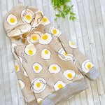 目玉焼き柄🍳モイフーディーベージュ