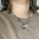 shell＆stone ボールチェーンネックレス