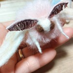 桃色蚕★羊毛フェルト