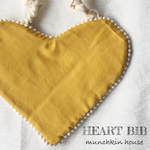 HEART BIB ＊mustard＊