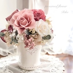 プリザーブドフラワー＊モーブピンクが美しい薔薇のアレンジ＊母の日ギフト＊結婚祝い＊お誕生日＊フラワーギフト