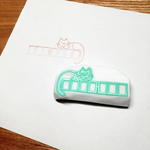 消しゴムはんこ 郵便番号×ねこ