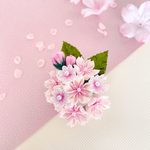 〜満開桜のブーケコサージュ〜　ブローチ andヘアクリップ 2way   つまみ細工　＊卒業式　卒園式　入学式　入園式　フォーマル＊