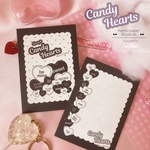 A7サイズ両面メモ＊Black Candy Hearts*30枚入