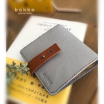 ★u様専用★オーダーページ【グレー×イエロー】開けたらチーズ🧀の本革二つ折り財布