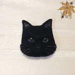 ねこブローチ＊BlackCat・H＊