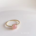 うるうるピンク☆*:.｡. 華やかな女性に！グアバクォーツリング