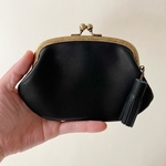 送料込み　親子がま口　内側スリーピングローズ