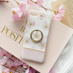桜🌸【リングorソケット】🌸 sakura*la 🌸 さくらら 桜の押し花スマホケース