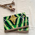 【SALE20％OFF】6800円▷5440円　アフリカ布×ウールニットのスヌード