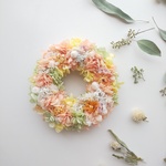 ミニリース  　12～13㎝　プリザーブドフラワー　＆　ドライフラワー