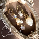 🍓🫖White Strawberry Tea Timeピアス/イヤリング