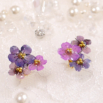 real flower ピアス＊eleganceブーケ