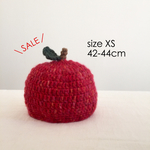 【冬物SALE】りんご帽子・XS（42-44cm）