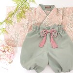 *北欧風かすみ草柄ベビー袴*受注製作