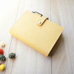 【現品限り】【大特価セール】🌟マカロンイエロー🌟の手帳カバー　A6サイズ　ほぼ日対応 