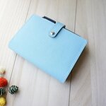 【在庫限り】【大特価セール】🌟マカロンブルー🌟の手帳カバー　A6サイズ　ほぼ日対応 