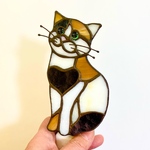 ✨ステンドグラス✨三毛猫のフットランプ