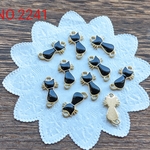 NO.2241 エナメルチャーム黒猫