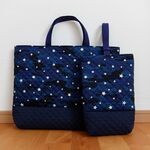 shi-e8様オーダー品＊レッスンバッグ＆上履き入れ＊迷彩ときら星