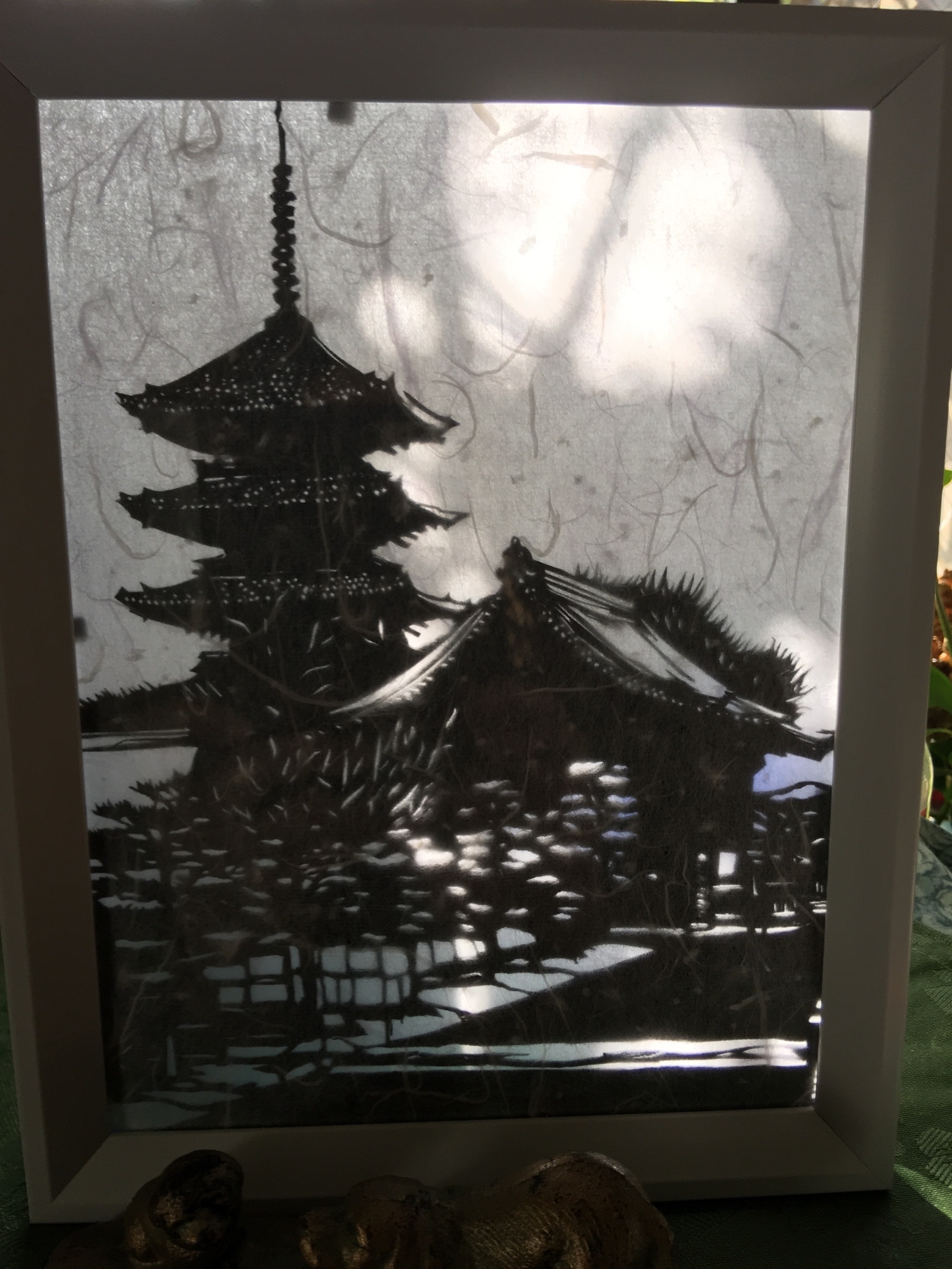 五重の塔 貼り絵 自宅保管品 木製立体パズル つくるんです TGN02 五重塔 3D 組立キット
