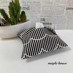 【Sale】ハーフサイズティッシュケースカバー🍀 北欧風フリル柄