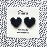 ▲▽ Heart ♡ black ▲ studs ▽▲ 