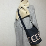 【専用】ミナペルホネン  go! ダークグレー　3wayトートバッグ　手持ち〜肩掛け〜斜め掛け