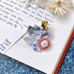 1点物//童話シリーズ/おやゆび姫 ビーズ刺繍ミニブローチ