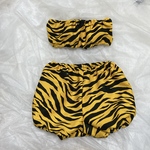 鬼のパンツ　ベアトップセット　(シュシュ付き)