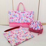 pigmon様.*･ﾟオーダー   レッスンバッグ＆防災頭巾カバー＆お弁当袋3点セット✩.*˚  　.ﾟ･*.