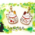 ファースナーチャーム　大吉猫さんと福猫さん２セット