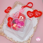 カプセルケース ハート 8cm 1個 ☆ハンドメイド☆パーツ☆素材☆キッズアクセサリー☆かわいい☆ゆめかわいい☆パステル☆ファンシーぷらんたん