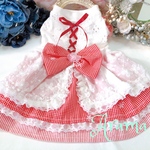 ロリータ系❣️完成品のみ☆ふんわりワンピース☆犬服ハンドメイド　犬の服 No300