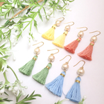 パステルカラー♡タッセルピアス
