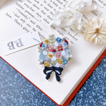 Flowerbouquet  ビーズ刺繍ブローチ