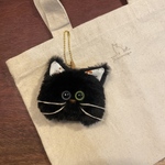 保護猫チャリティキーホルダー【くろさん】