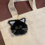 保護猫チャリティキーホルダー【クロさん】